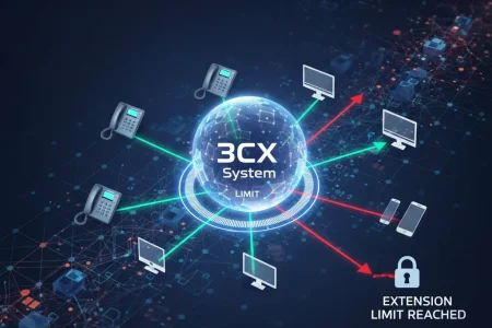 3CX limite de ramais